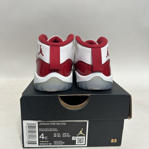 Nike Air Jordan 11 Retro TD “Cherry Red White” 2024 - Picture 4 of 5